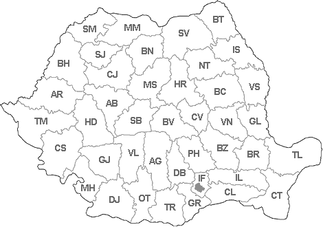 Harta Romaniei judete